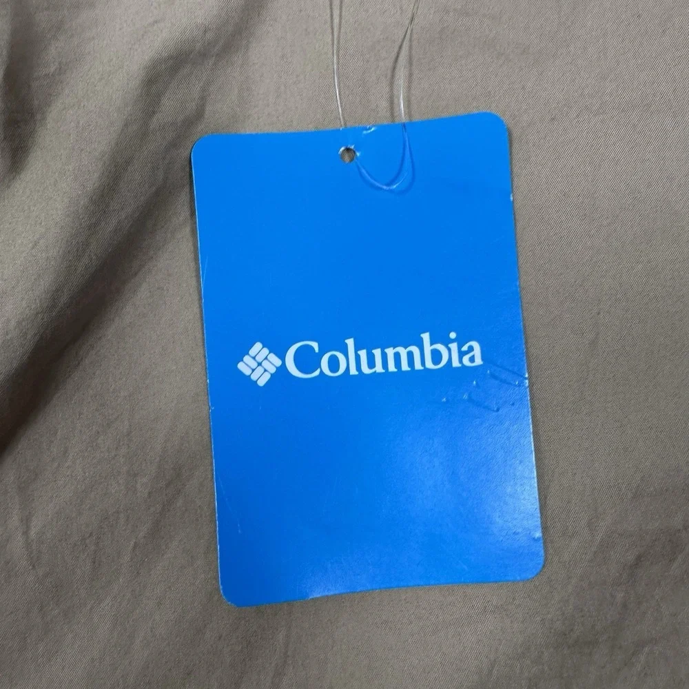 Columbia Shorts Mens 46 Brown Washed Out 10'' Inseam Hiking Outdoor Chino NEW